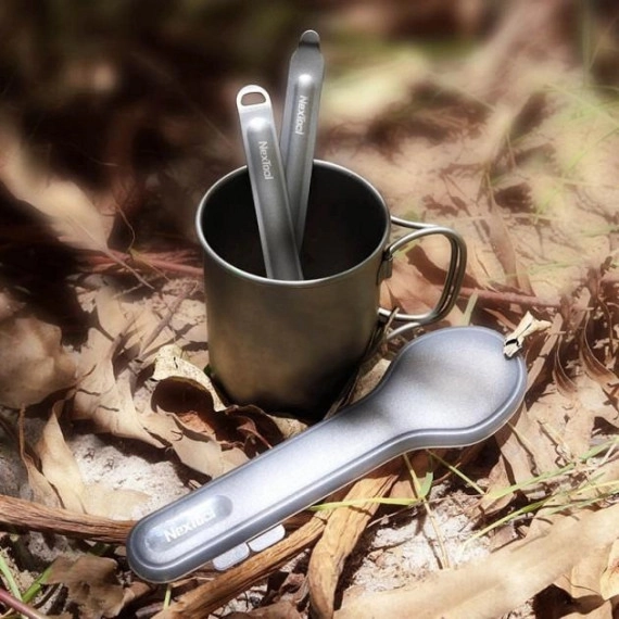 Набор Ложка-Вилка Xiaomi NexTool Outdoor Spoon Fork Grey (3032290) Фото №4