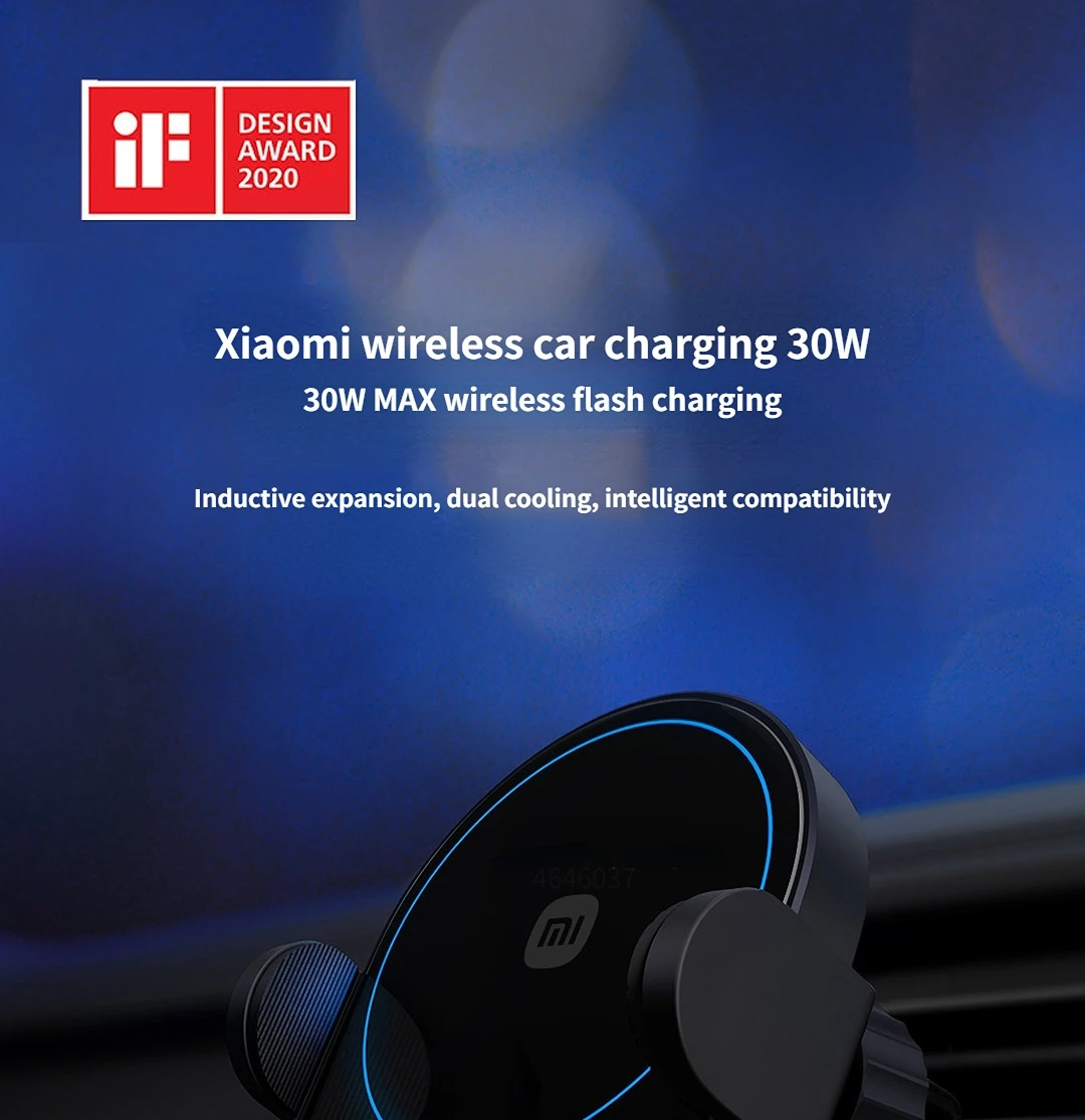 Xiaomi Wireless Car Charger 30w Max (W03ZM\BHR7063CN) Фото №1