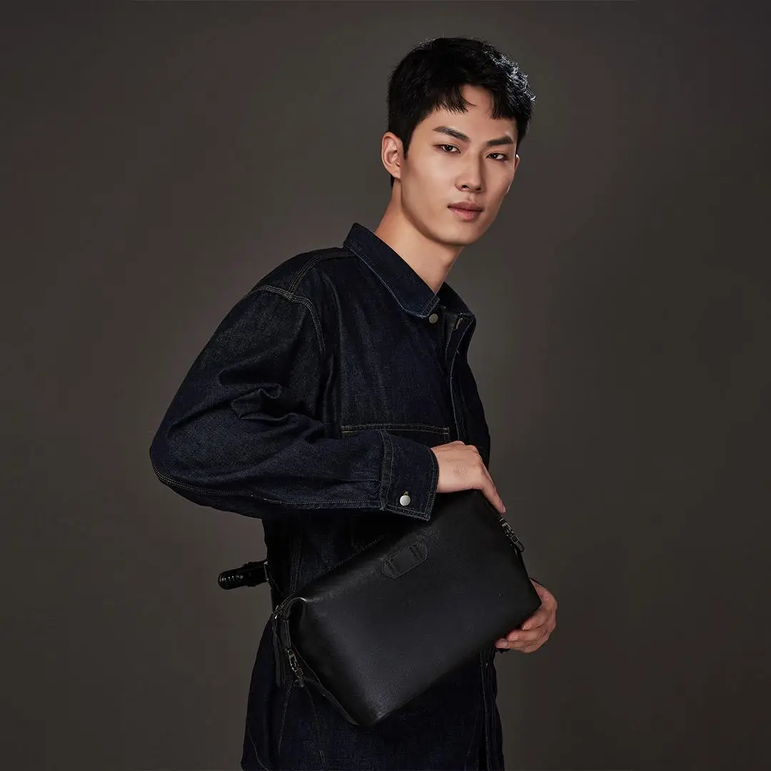 Сумка Xiaomi Youpin TANJIEZHE Leather Chest Bag Black (3256723) Фото №4