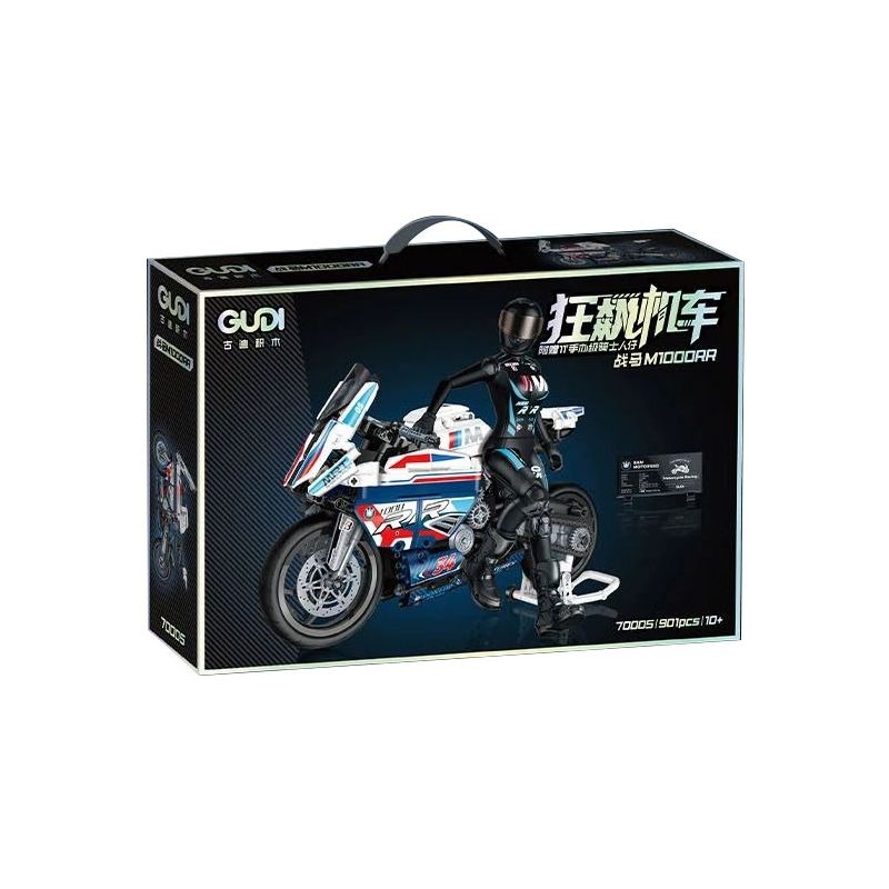 2023New 70005 901pcs Moc Motorcycle Technical Building Blocks Model Assembling City Sports Фото №11