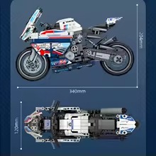 2023New 70005 901pcs Moc Motorcycle Technical Building Blocks Model Assembling City Sports Фото №2