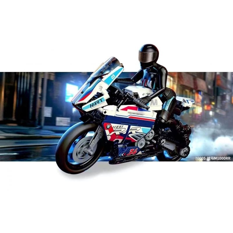 2023New 70005 901pcs Moc Motorcycle Technical Building Blocks Model Assembling City Sports Фото №8