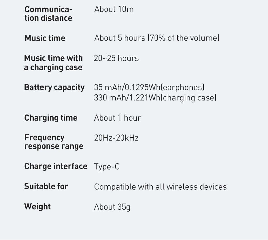 TWS наушники | Полностью беспроводные Baseus Bowie E3 BT5.0 True Wireless Earphones Black Оригінал! Гарнитура Вкладыши