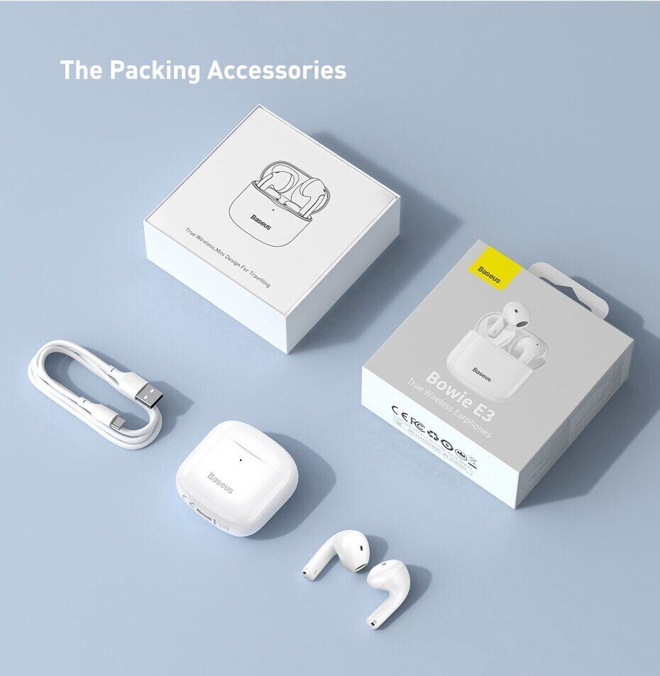 TWS наушники | Полностью беспроводные Baseus Bowie E3 BT5.0 True Wireless Earphones Black Оригінал! Гарнитура Вкладыши Bluetooth