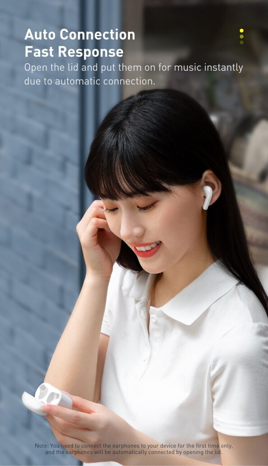 Бездротові навушники TWS Baseus Bowie E3 BT5.0 True Wireless Earphones Black Оригінал! Гарнитура Вкладыши Bluetooth Type C