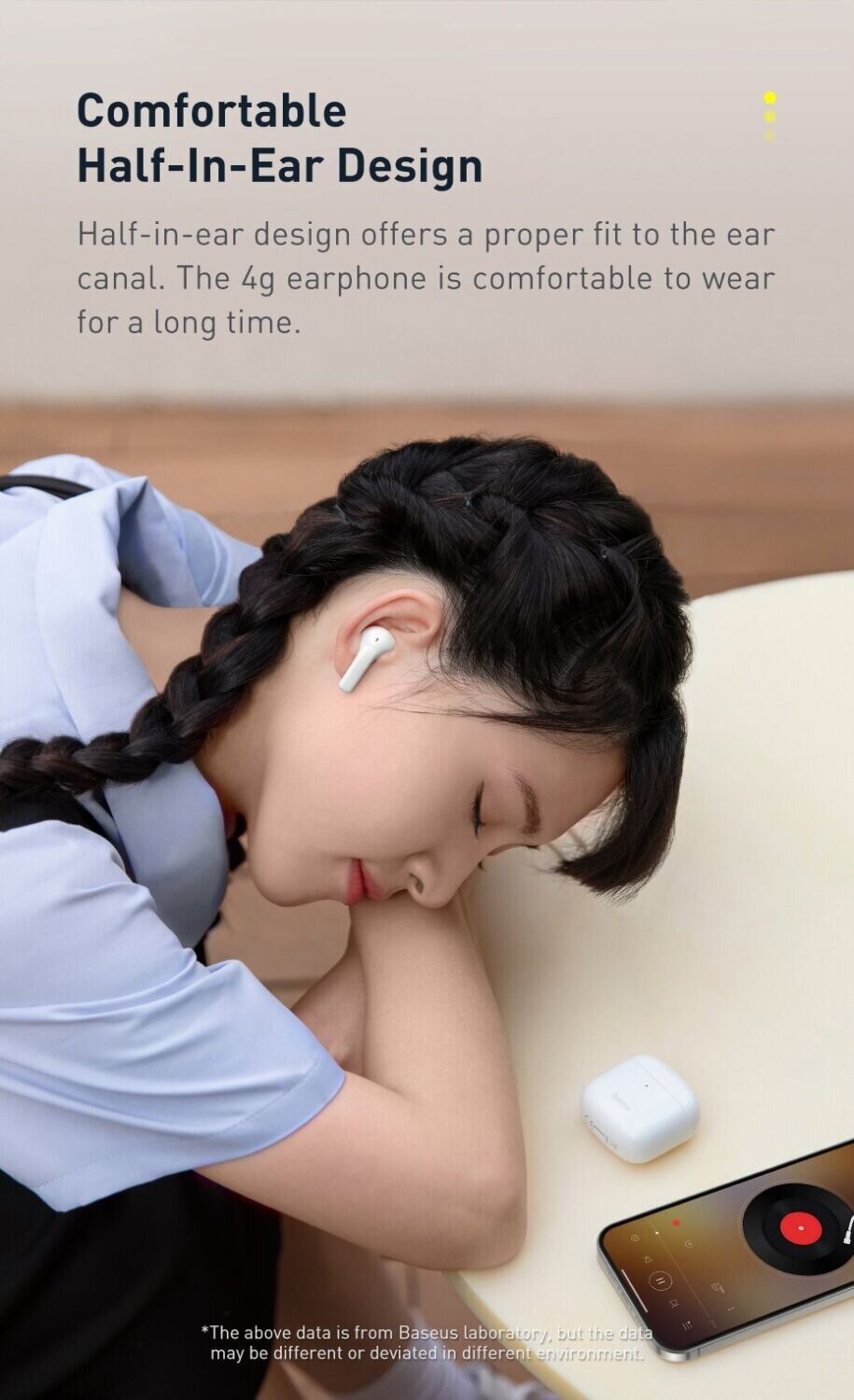 Бездротові навушники TWS Baseus Bowie E3 BT5.0 True Wireless Earphones Black Оригінал! Гарнитура Вкладыши Bluetooth Type C Без крепления Черный