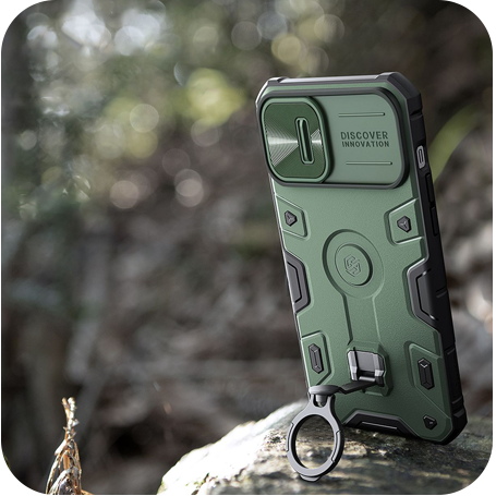 Nillkin Camshield Armor Pro no logo iPhone 14 Max Black Поликарбонат