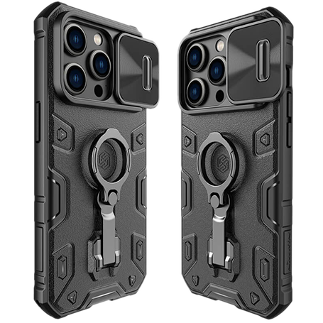 Nillkin Camshield Armor Pro no logo iPhone 14 Max Black Поликарбонат Черный Для телефона