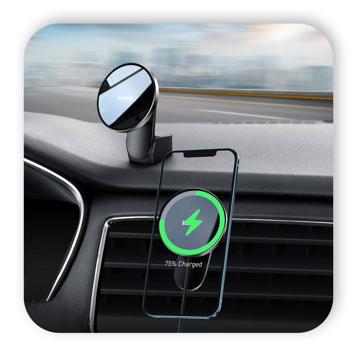 MagSafe Baseus Big Energy Wireless Charger 15W WXJN-01 Black Телефона