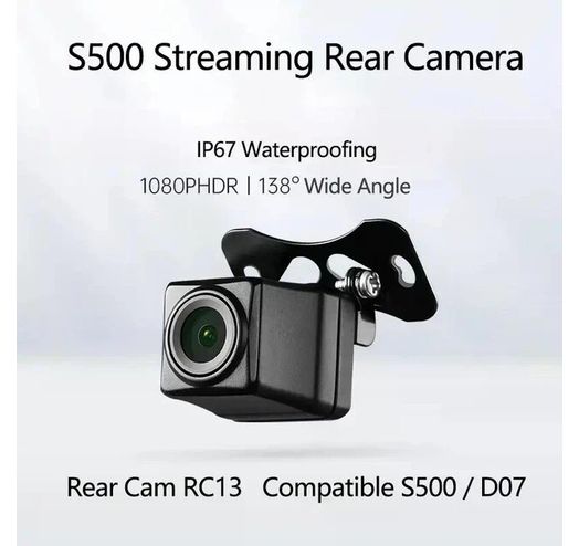 70mai RC13 Rear Camera — совместимость с видеорегистратором S500 и линии парковки