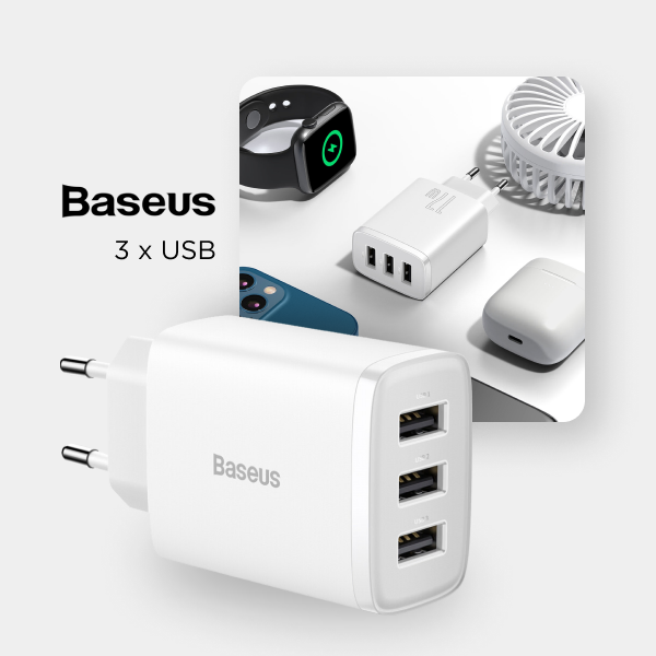 Фото 2 Baseus Compact 3U 17W