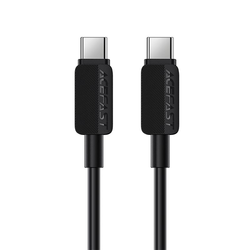 Кабель ACEFAST USB-C to USB-C PVC charging data cable C26-03 |1.2m, 60W/3A| black (6974316287100) Черный на картинке №5