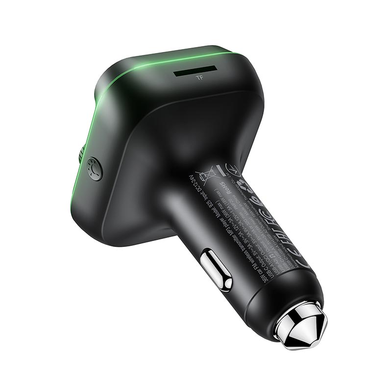 Адаптер автомобильный ACEFAST car FM wireless transmitter MP3 player B25 |1Type-C/2USB, 36W, PD/QC/PPS, BT5.4/TF/USB/FM| black (6974316287704) Черный на картинке №5