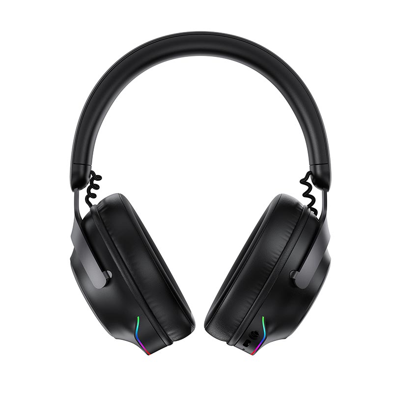 Ігрові навушники ACEFAST gaming wireless headset H20 IPX4 |BT6.0/2.4G, 70h, 1000mAh, RGB| black (6974316287506) Чорний на малюнкі №7
