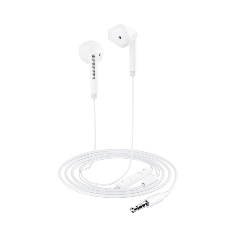 Наушники ACEFAST L14 3.5mm semi-in-ear wired earphones with mic |1.2m| white (6974316286707) Белый на картинке №6