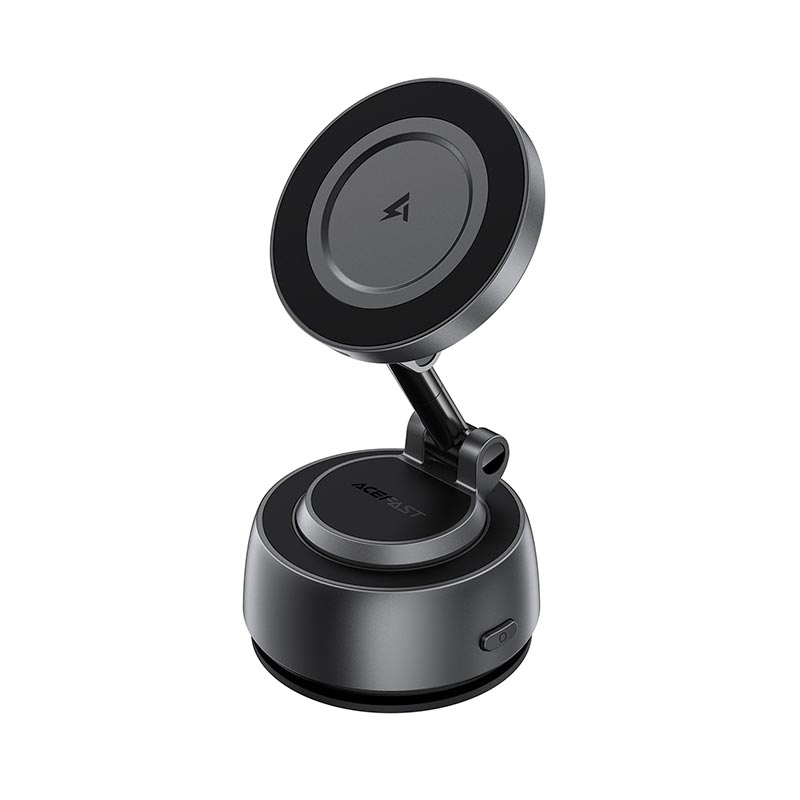 Автодержатель ACEFAST wireless charging car holder with electric suction cup for dashboard E53 |4.7-6.9, 5-15W, 110mAh| metal-grey (6974316287926) Серый на картинке №2