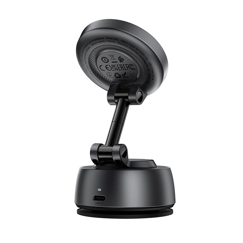 Автодержатель ACEFAST wireless charging car holder with electric suction cup for dashboard E53 |4.7-6.9, 5-15W, 110mAh| metal-grey (6974316287926) Серый на картинке №5