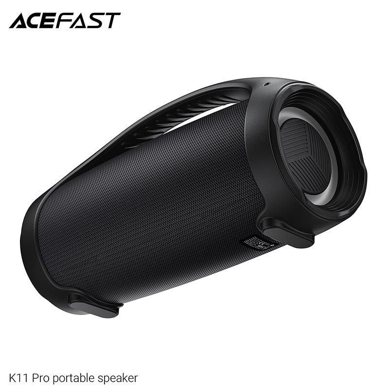 Акустика ACEFAST portable speaker K11 Pro IPX5 |BT6.0, TF/FM/AUX/TWS, 102W, 20h, EQ| black (6974316286646) Чорний на малюнкі №10