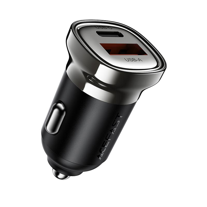 Адаптер автомобільний ACEFAST PD30W (USB-C+USB-A) car charger B19 grey (6974316287155) Сірий на малюнкі №4