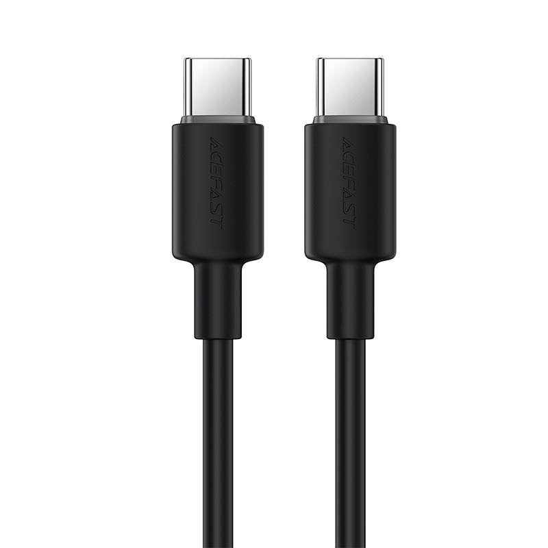 Кабель ACEFAST USB-C to USB-C silicone charging data cable C25-03 |1.2m, 60W| black (6974316287063) Черный на картинке №4