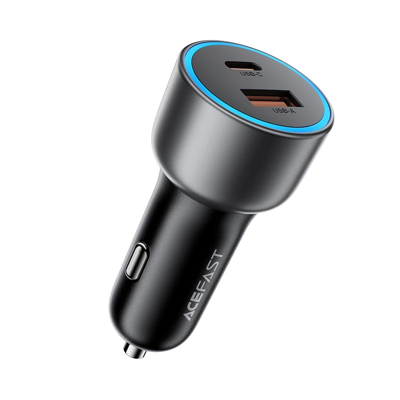 Адаптер автомобільний ACEFAST B21 car charger |1A/1C, 75W/3A, PD/QC| grey (6974316286684) Сірий на малюнкі №2