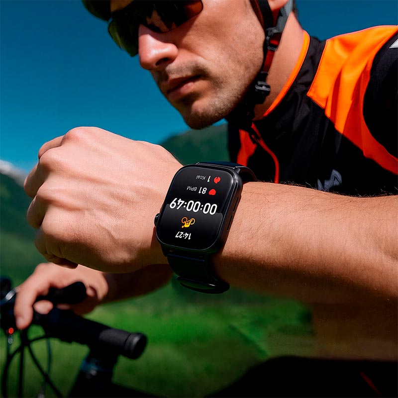 Smart Watch ACEFAST sports and health smart watch G1 IP68 |1.95 AMOLED, 410x502, BT5.3, 300mAh, 6 days| black (6974316287384) Черный на картинке №7