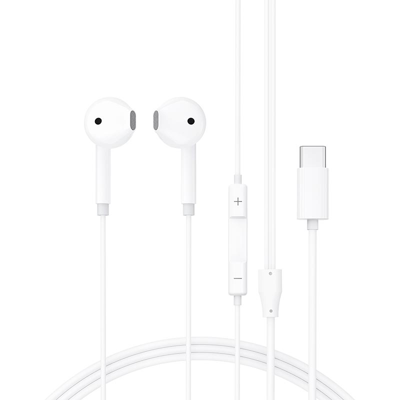 Наушники ACEFAST L13 USB-C semi-in-ear wired earphones with mic |DAC, 1.2m| white (6974316286691) Белый на картинке №2