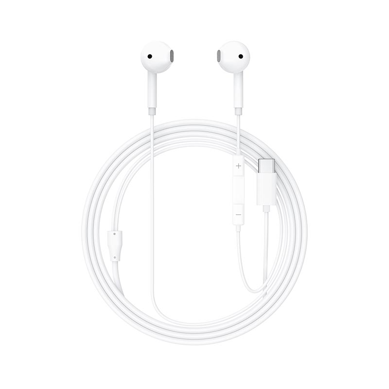 Наушники ACEFAST L13 USB-C semi-in-ear wired earphones with mic |DAC, 1.2m| white (6974316286691) Белый на картинке №4