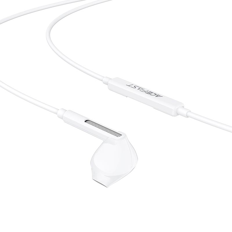 Наушники ACEFAST L13 USB-C semi-in-ear wired earphones with mic |DAC, 1.2m| white (6974316286691) Белый на картинке №6