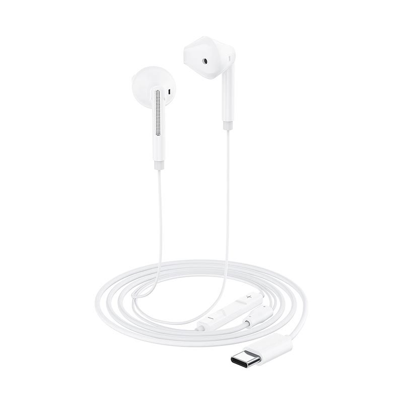 Наушники ACEFAST L13 USB-C semi-in-ear wired earphones with mic |DAC, 1.2m| white (6974316286691) Белый на картинке №7