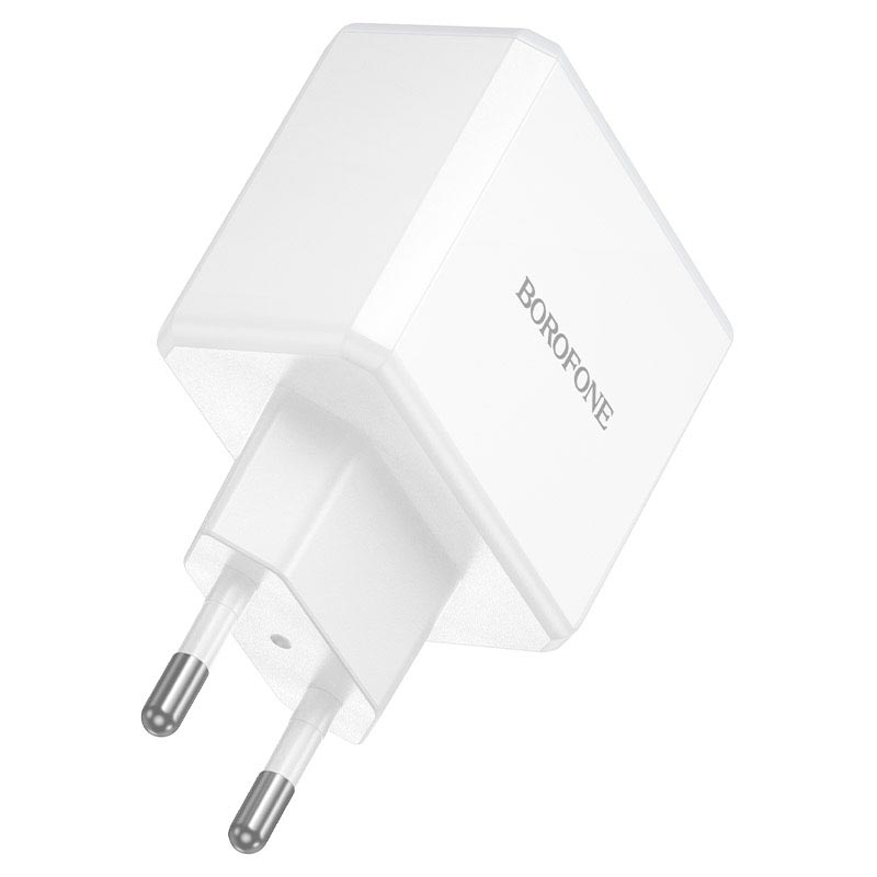 Адаптер сетевой BOROFONE Energy charger BA113A |1Type-C/1USB, PD30W/QC3.0, 3A| white (6941991129674) Белый на картинке №9