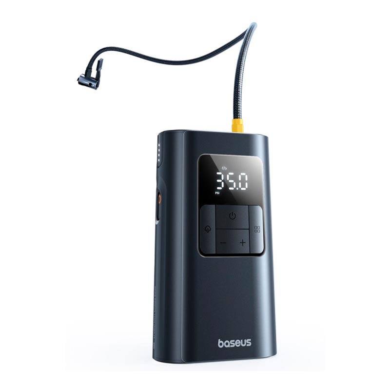 Портативный компрессор для автомобиля Baseus PrimeTrip VA1 Wired and Wireless 2-in-1 Tire Inflator |20000r/min, 75W| black (C11169001121-00) Черный на картинке №8