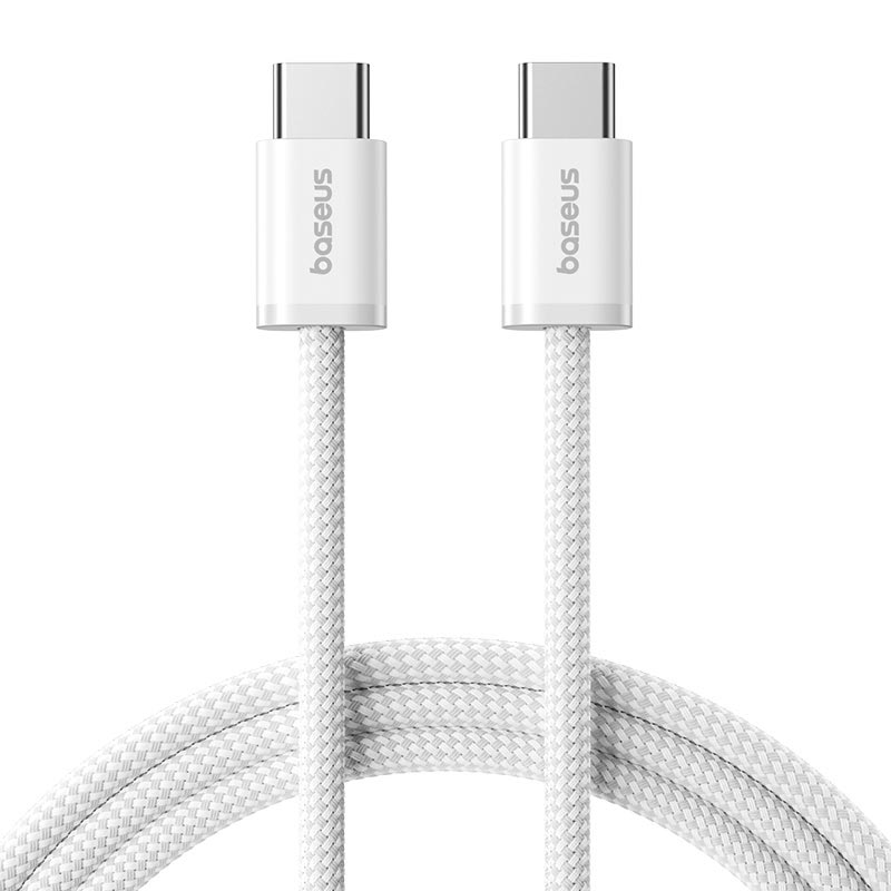 Кабель Baseus Dynamic 4 Fast Charging Data Cable USB-C to USB-C |100W, 1m| white (P10381400211-00) Белый на картинке №12