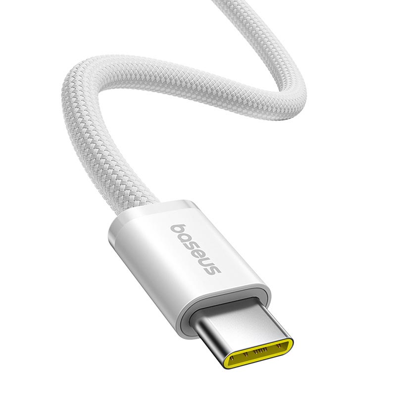 Кабель Baseus Dynamic 4 Fast Charging Data Cable USB-C to USB-C |100W, 1m| white (P10381400211-00) Белый на картинке №2