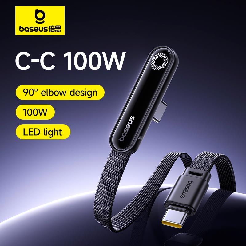 Кабель Baseus MVP 3 Fast Charging Cable USB-C to USB-C |100W, 1m| black (P10382500121-00) Чорний на малюнкі №2
