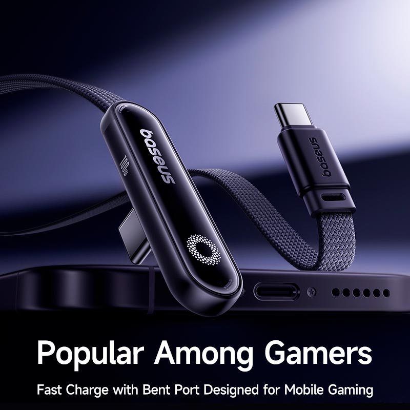 Кабель Baseus MVP 3 Fast Charging Cable USB-C to USB-C |100W, 1m| black (P10382500121-00) Чорний на малюнкі №3