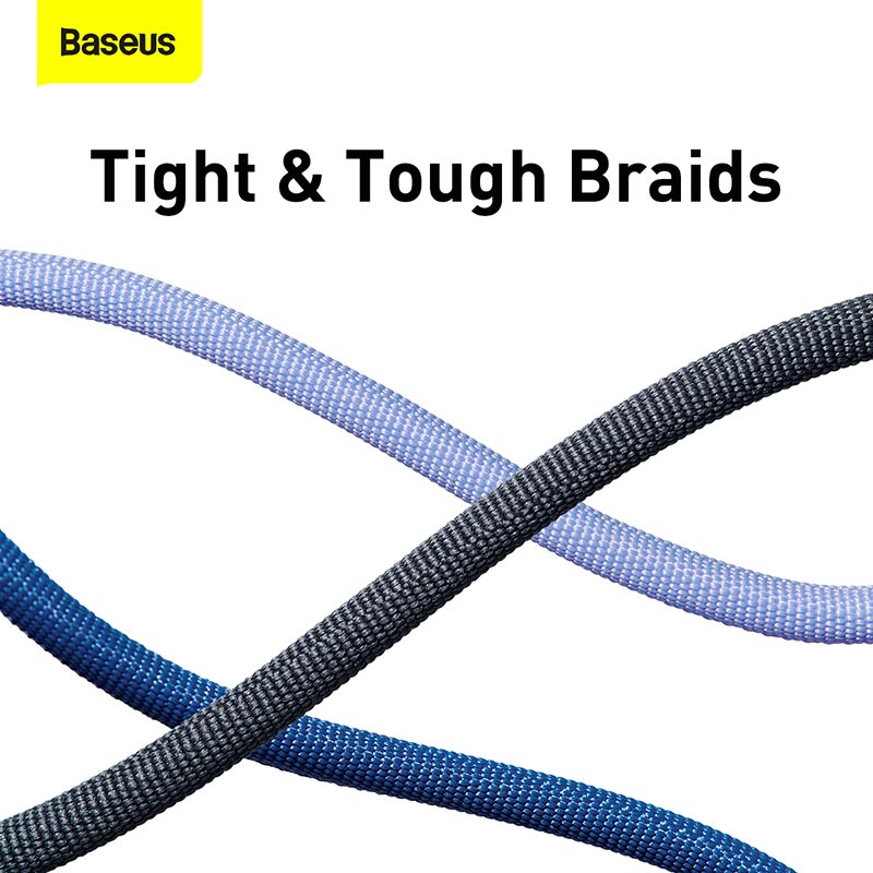 Кабель Baseus Type-C to Type-C Crystal Shine Series Fast Charging Data Cable |2m, 100W| black (CAJY000701) Чорний на малюнкі №5