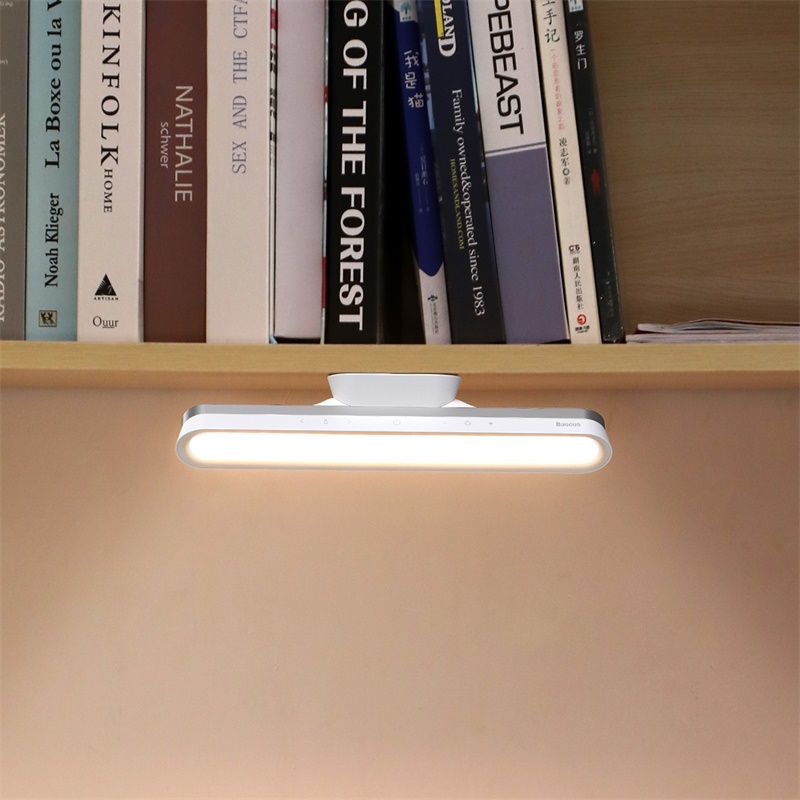Универсальная лампа Baseus Magnetic Stepless Dimming Charging Desk Lamp Pro |5W, 1800mAh, 24h| white (DGXC-02) Белый на картинке №2