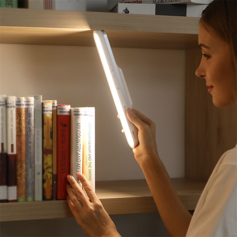 Универсальная лампа Baseus Magnetic Stepless Dimming Charging Desk Lamp Pro |5W, 1800mAh, 24h| white (DGXC-02) Белый на картинке №5