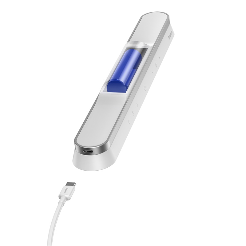 Универсальная лампа Baseus Magnetic Stepless Dimming Charging Desk Lamp Pro |5W, 1800mAh, 24h| white (DGXC-02) Белый на картинке №7