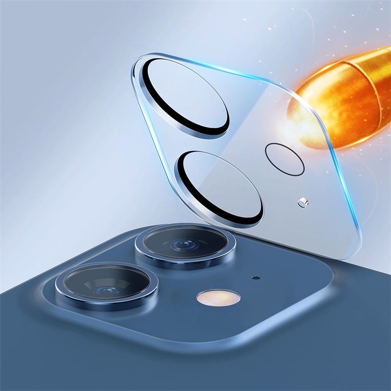 Захисне скло BASEUS Full-frame Lens Film для камери iPhone 12 6.1 (2pcs/pack) (SGAPIPH61N-AJT02) transparent (GAPIPH61N-AJT02) Прозорий на малюнкі №9