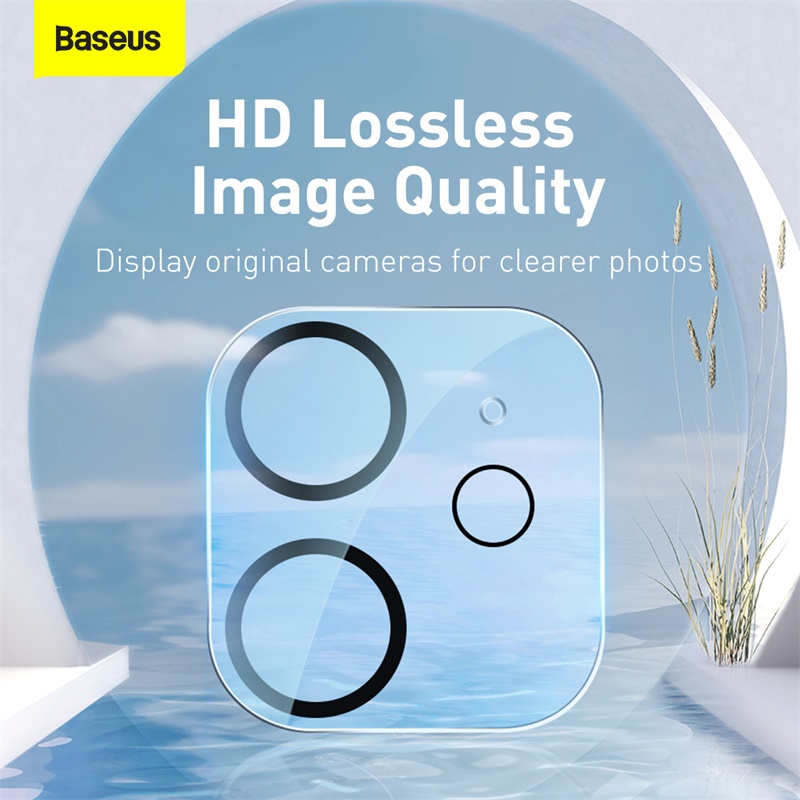 Захисне скло BASEUS Full-frame Lens Film для камери iPhone 12 mini 5.4  (2pcs/pack) transparent (SGAPIPH54N-AJT02) Прозорий на малюнкі №8