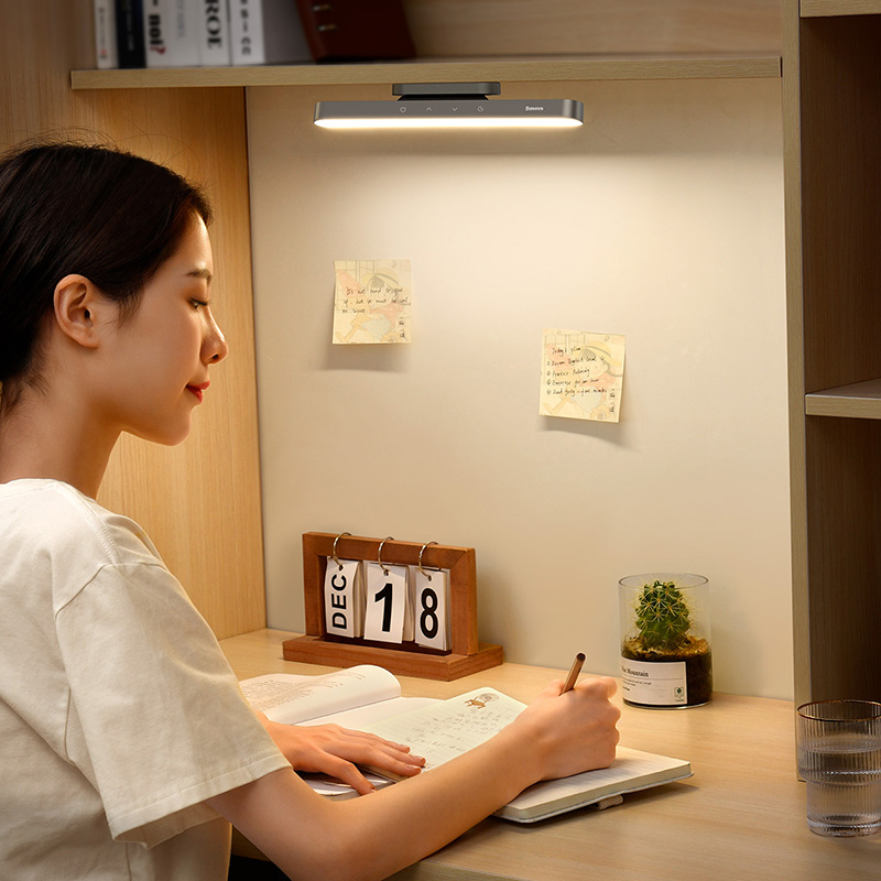 Универсальная лампа BASEUS Magnetic Stepless Dimming Charging Desk Lamp |4.5W, 1800mAh, 4-24h| grey (DGXC-C0G) Серый на картинке №2