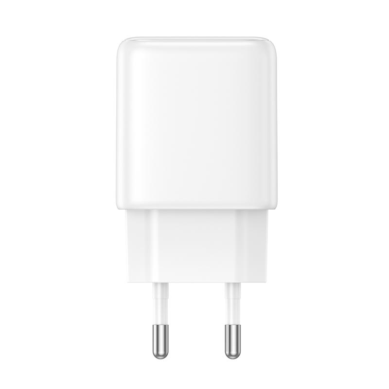 Адаптер сетевой HOCO Seguro single port charger N87 |1Type-C, PD30W/QC, 3A| white (6942007687300) Белый на картинке №4