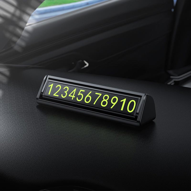 Визитка HOCO на панель автомобиля car parking sign ZP131 black (6942007681001) Черный на картинке №4