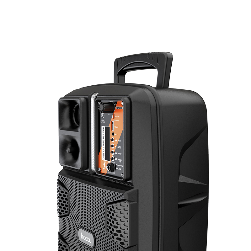 Акустика-караоке HOCO Dancer outdoor wireless speaker BS37 |3Hours, BT5.0, TWS, AUX/FM/USB| black (6931474727602) Чорний на малюнкі №5