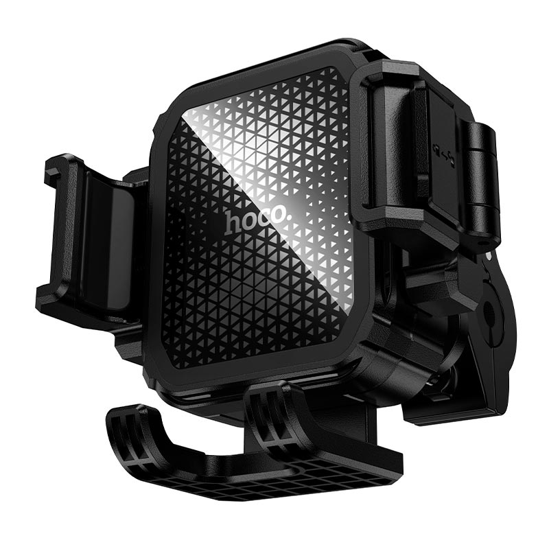 Держатель HOCO Riding shock absorption phone holder DCA81 (mirror rod type) |5.5-7.2| black (6942007674904) Черный на картинке №2