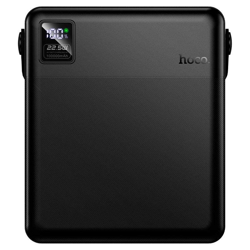 УМБ HOCO Star fast charging power bank with lamp J175 100000mAh |1Type-C/4USB, 22.5W/3A, PD20W/QC, LED| black (6942007686105) Черный на картинке №4