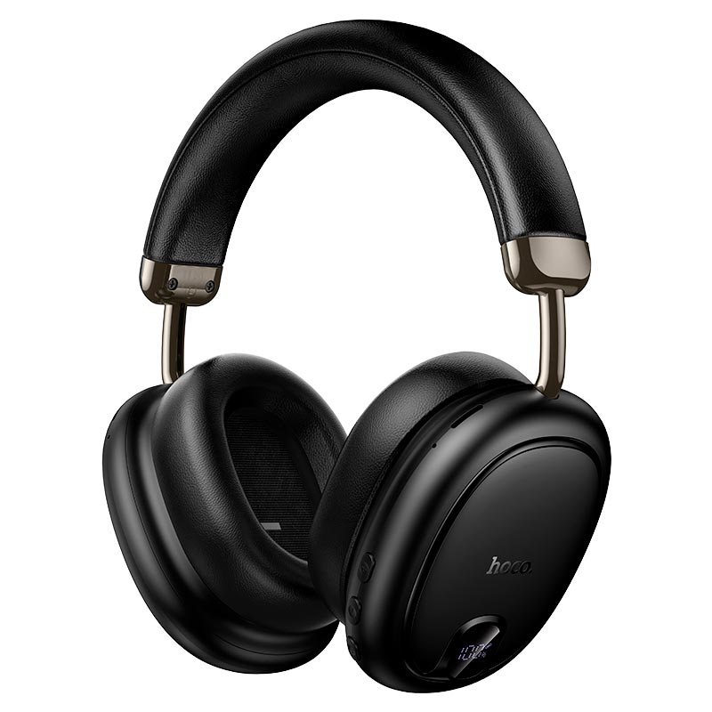 Навушники HOCO Brocade ANC BT headphones W76 |BT6.0, 90h/ANC 45h, 800mAh, App| black (6942007683807) Чорний на малюнкі №1
