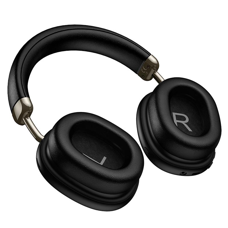 Навушники HOCO Brocade ANC BT headphones W76 |BT6.0, 90h/ANC 45h, 800mAh, App| black (6942007683807) Чорний на малюнкі №9